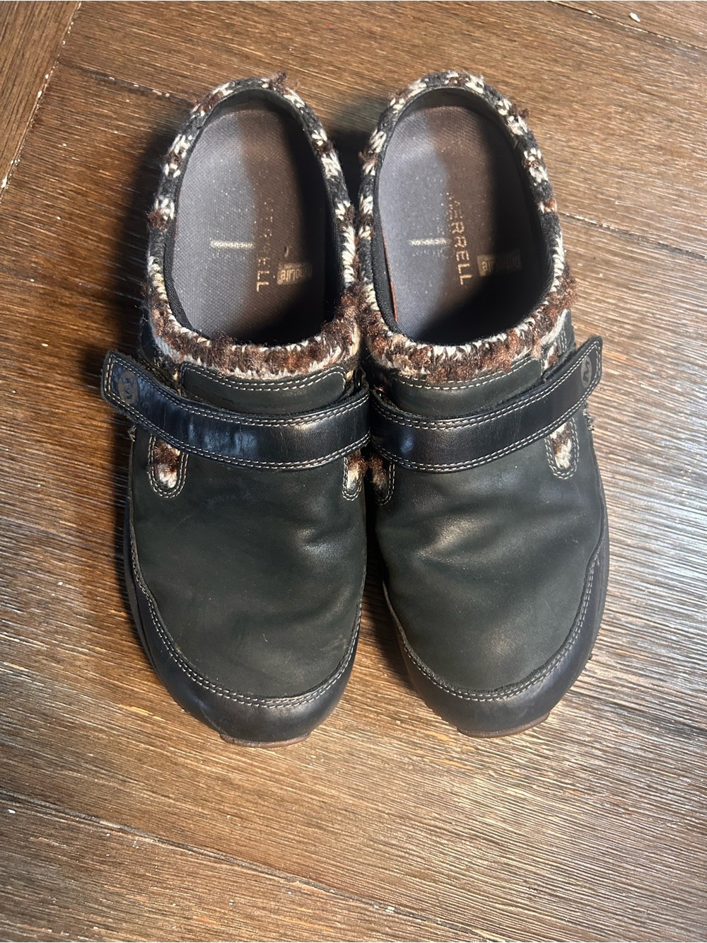 Merrell Encore Scoop leather and knit clogs size 8.5